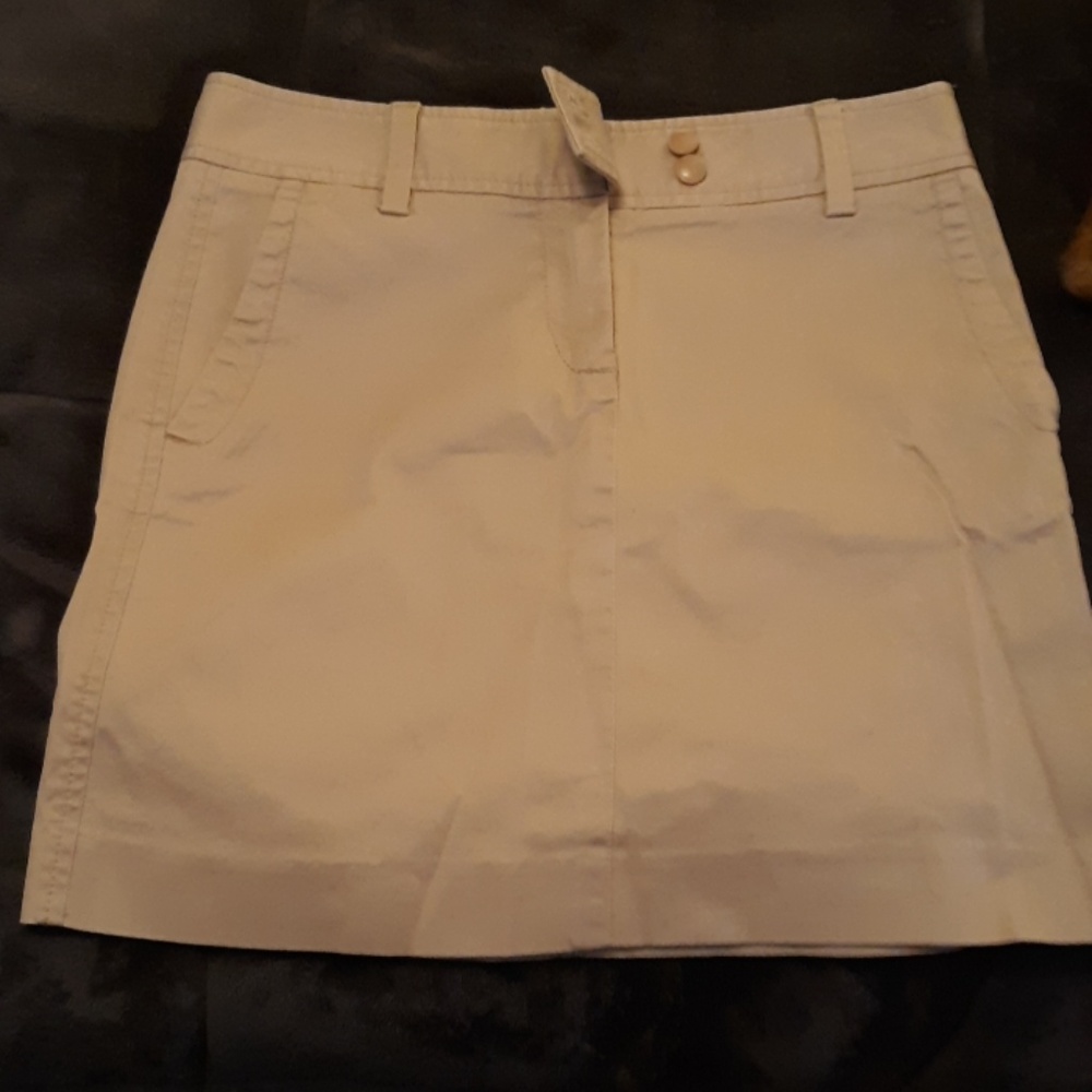 J. Crew tan stretch skirt